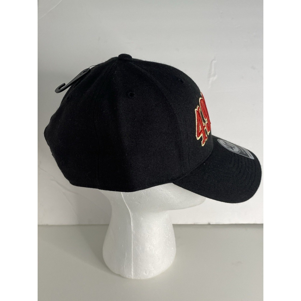 '47 Brand San Francisco 49ers Retro Style Snapback Black Curved Brim Hat New! - Picture 2 of 10